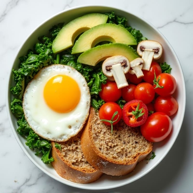 Protein-Packed Veggie and Egg White Scramble Bowl