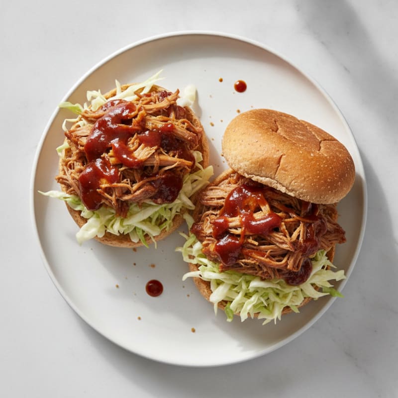 Slow-Cooked BBQ Pulled Pork Sandwiches