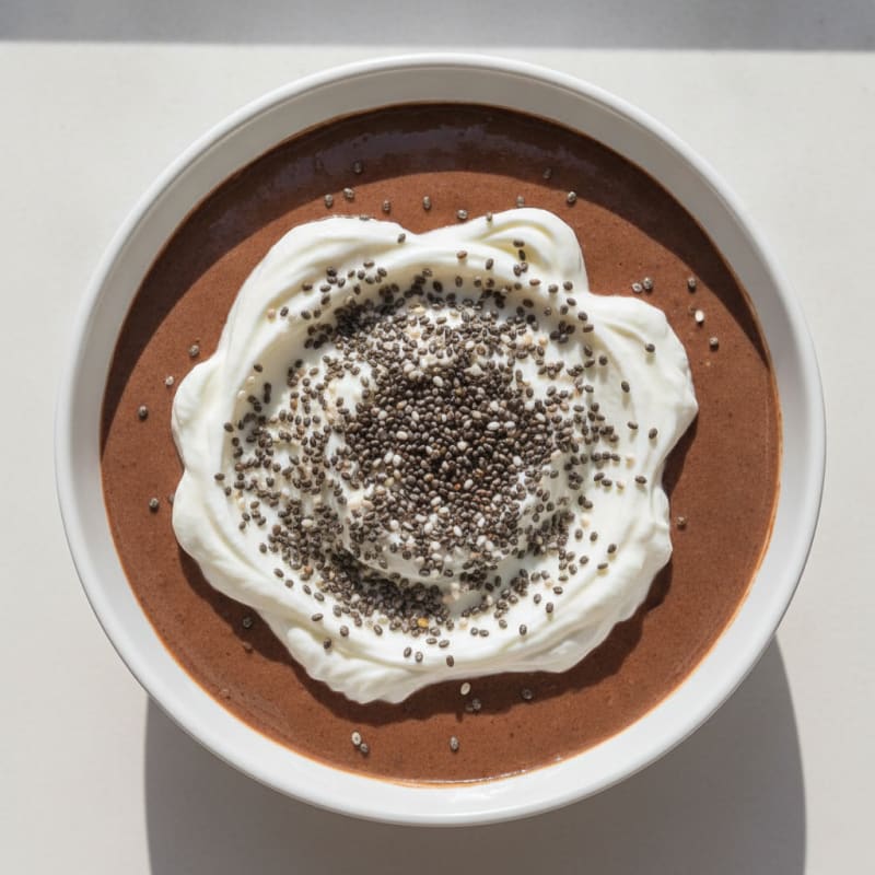Silky Chocolate Protein Pudding with Greek Yogurt