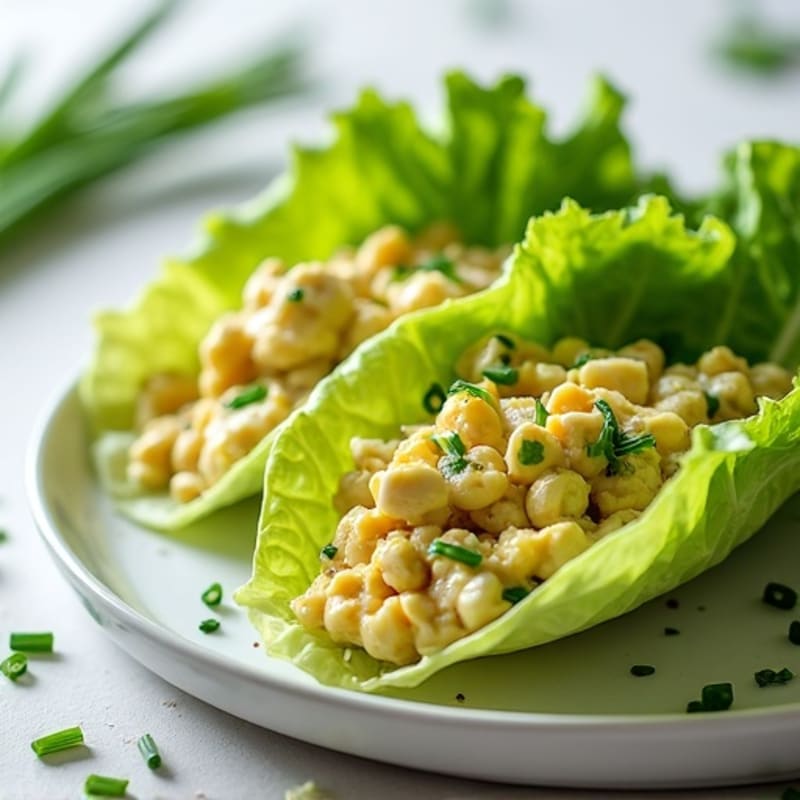 Creamy Herb Egg Salad Lettuce Wraps