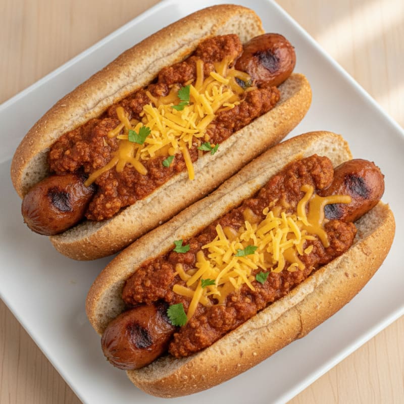 Classic Chili Cheese Hot Dogs