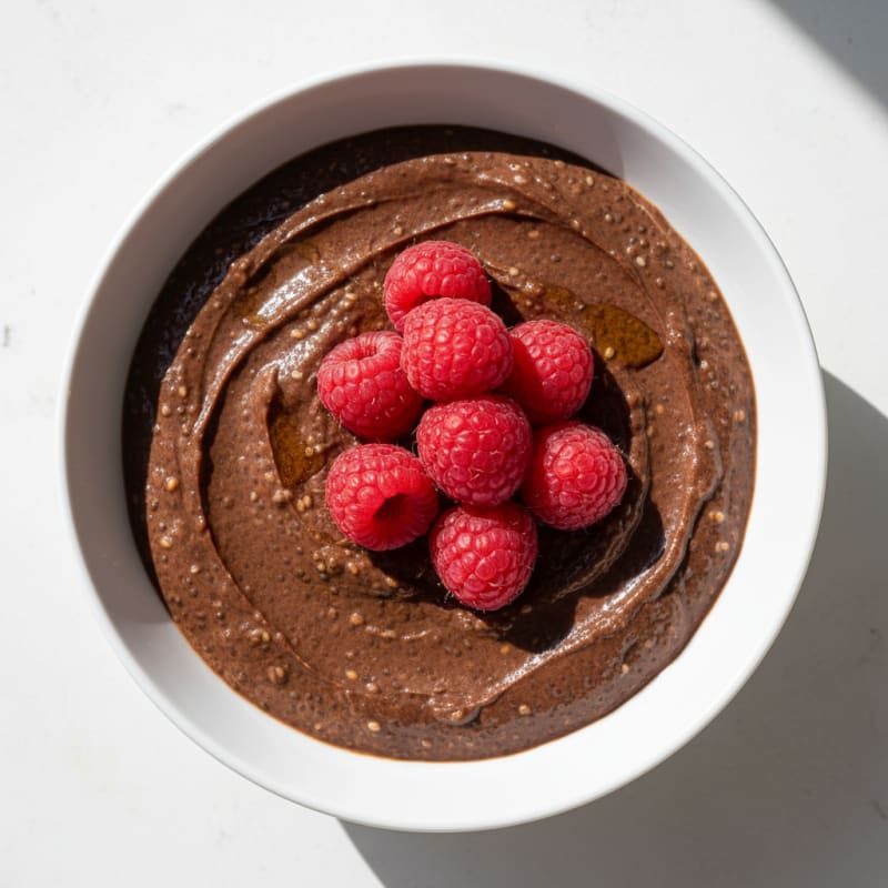 Chocolate Protein Pudding with Chia Seeds