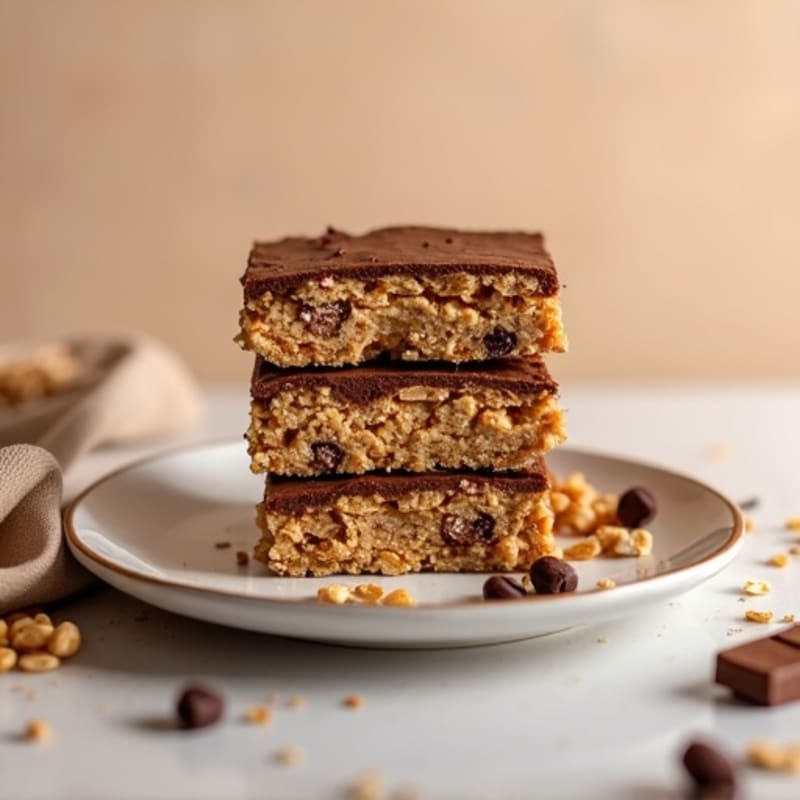 Healthy Chewy Chocolate Peanut Butter Oat Bars