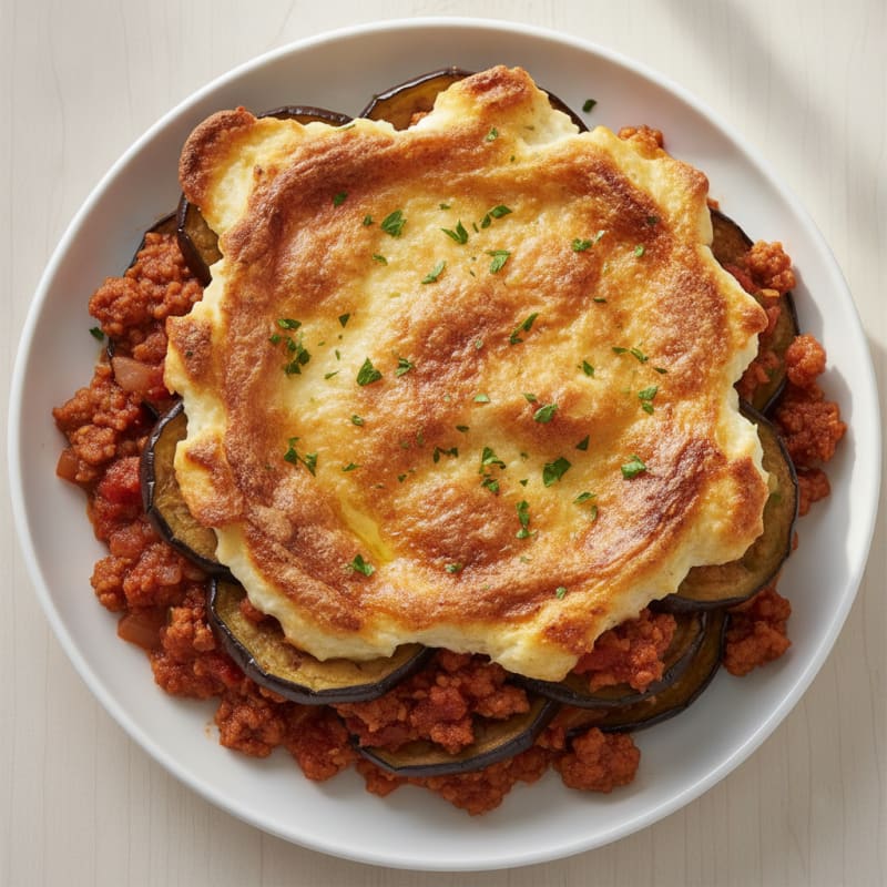 Lamb Moussaka with Eggplant and Béchamel
