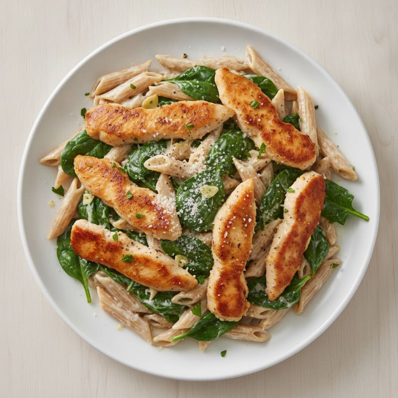 Creamy Chicken Alfredo with Spinach