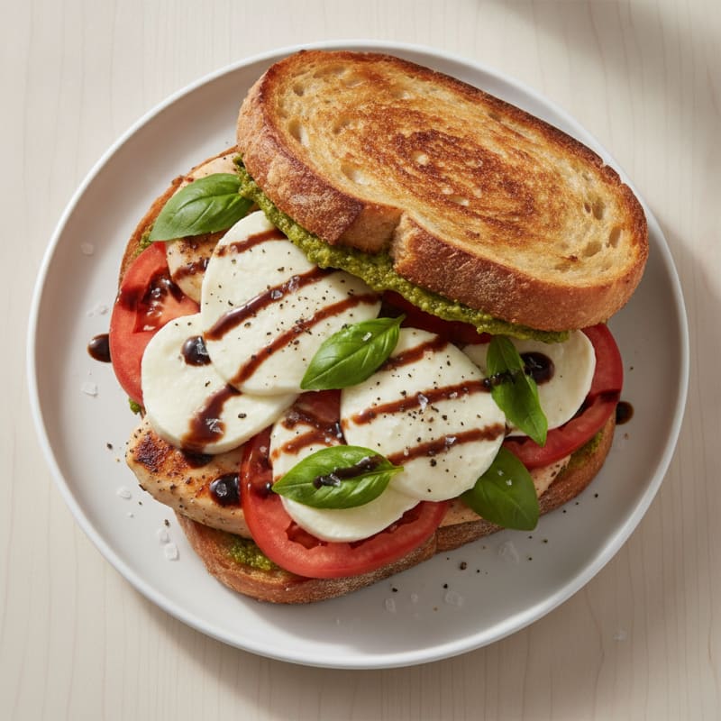 Grilled Caprese Chicken Sandwich