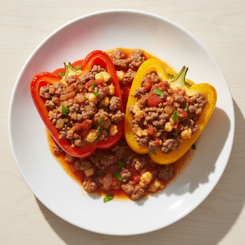 Ground Beef Stuffed Bell Peppers