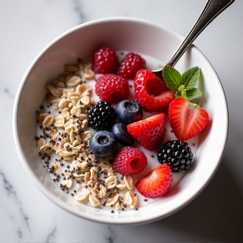 Protein-Packed Berry Oatmeal Bowl
