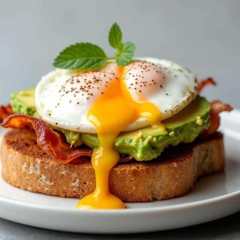 Poached Egg and Creamy Avocado Toast
