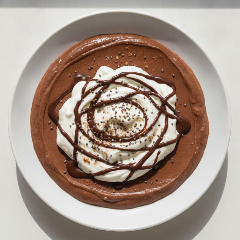 Silky Chocolate Protein Pudding with Greek Yogurt