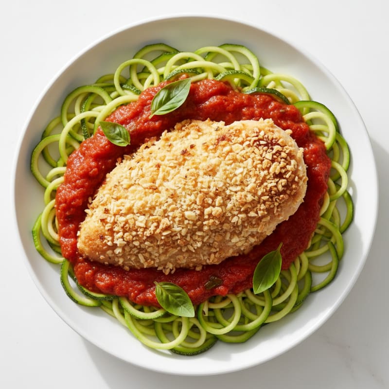 Parmesan-Crusted Chicken with Marinara