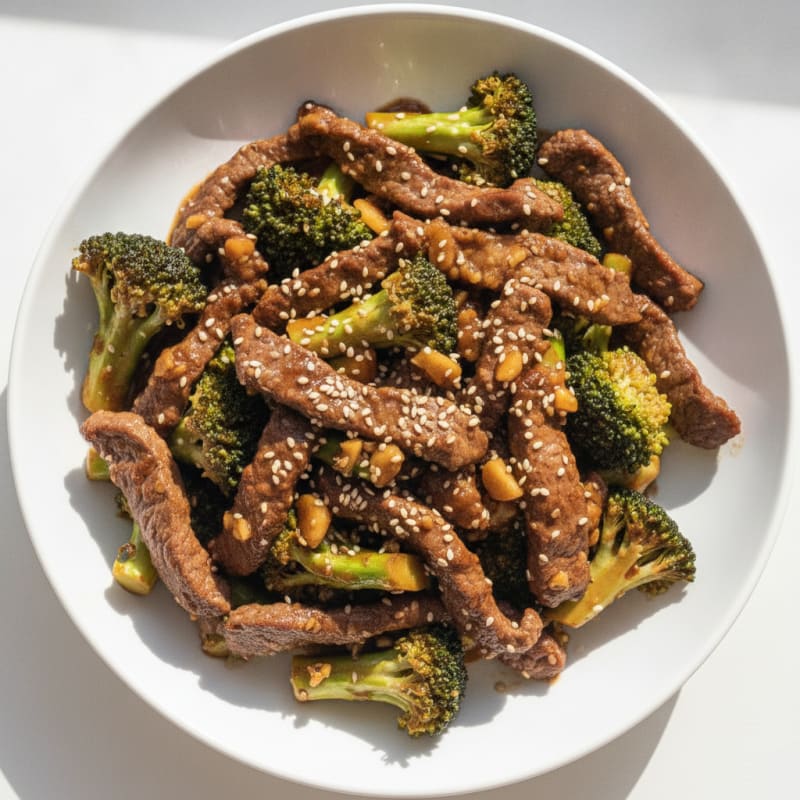 Sesame Beef and Broccoli Stir-Fry
