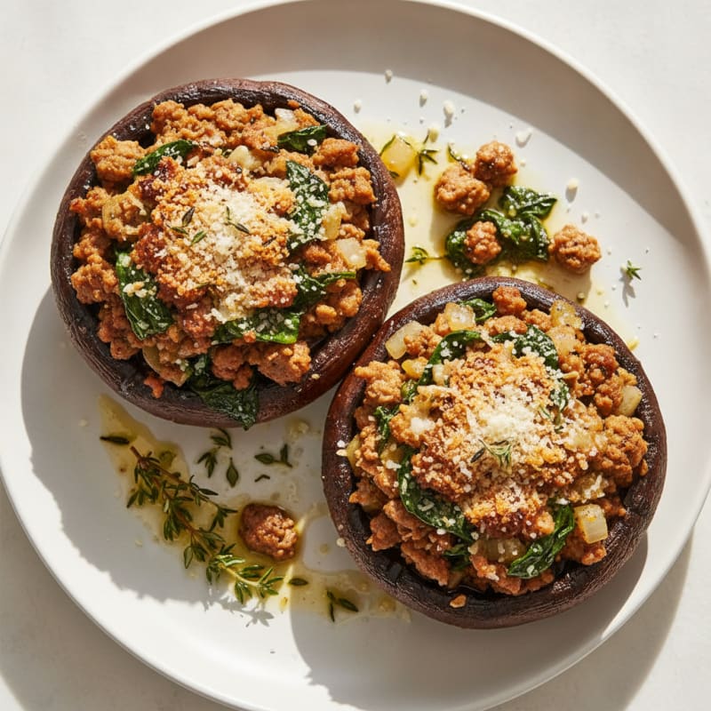 Herb-Stuffed Portobello Mushrooms