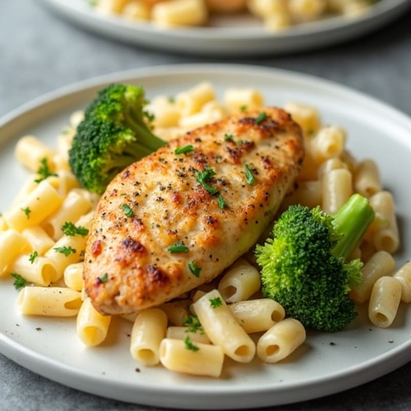 Creamy Baked Chicken and Broccoli Mac