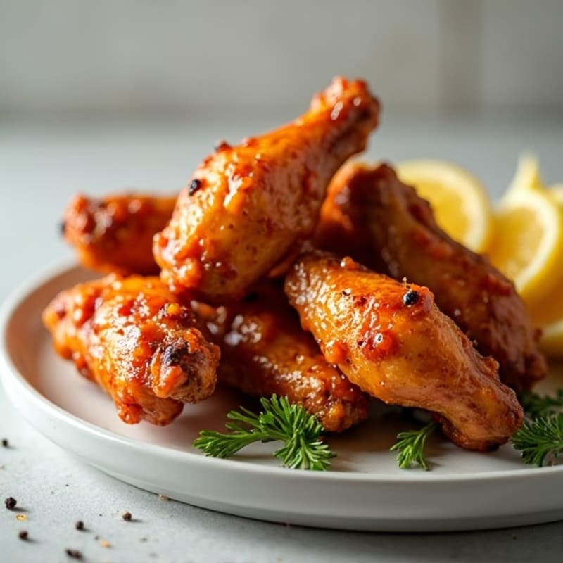 Crispy Baked Honey Garlic Chicken Wings