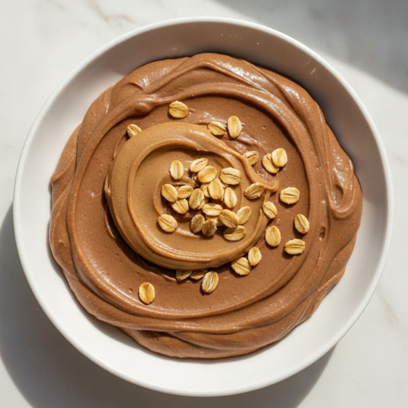 Silky Chocolate Protein Mousse with Almond Butter