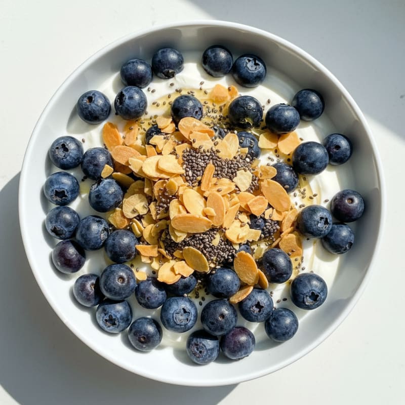 Greek Yogurt Parfait with Berries and Almonds