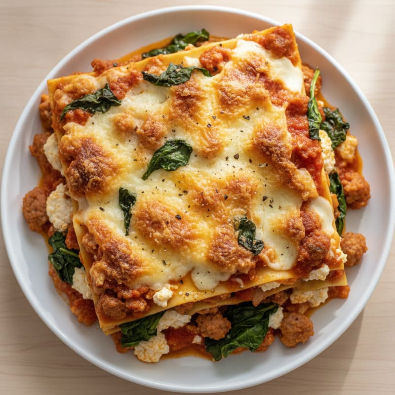 Classic Italian Sausage Lasagna Bake