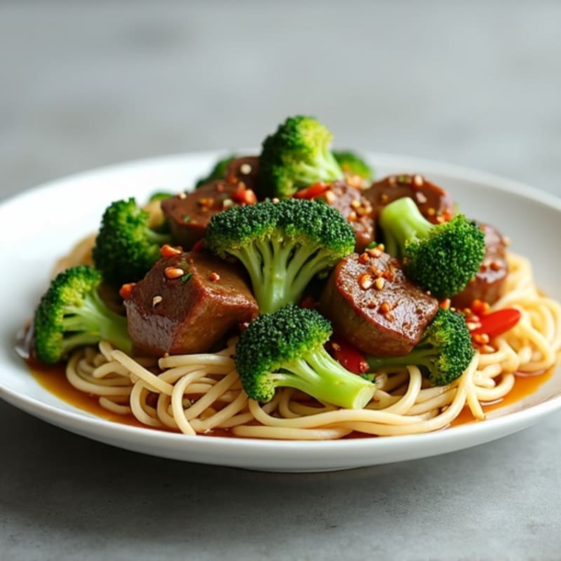 Garlic Ginger Beef and Crisp Broccoli Stir-Fry