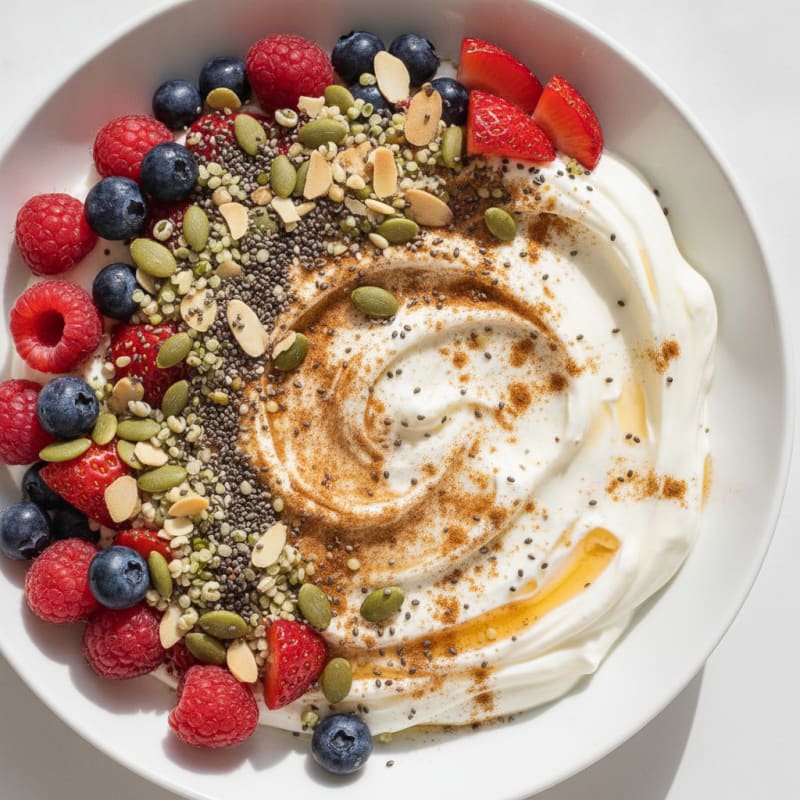 Berry Greek Yogurt Power Bowl
