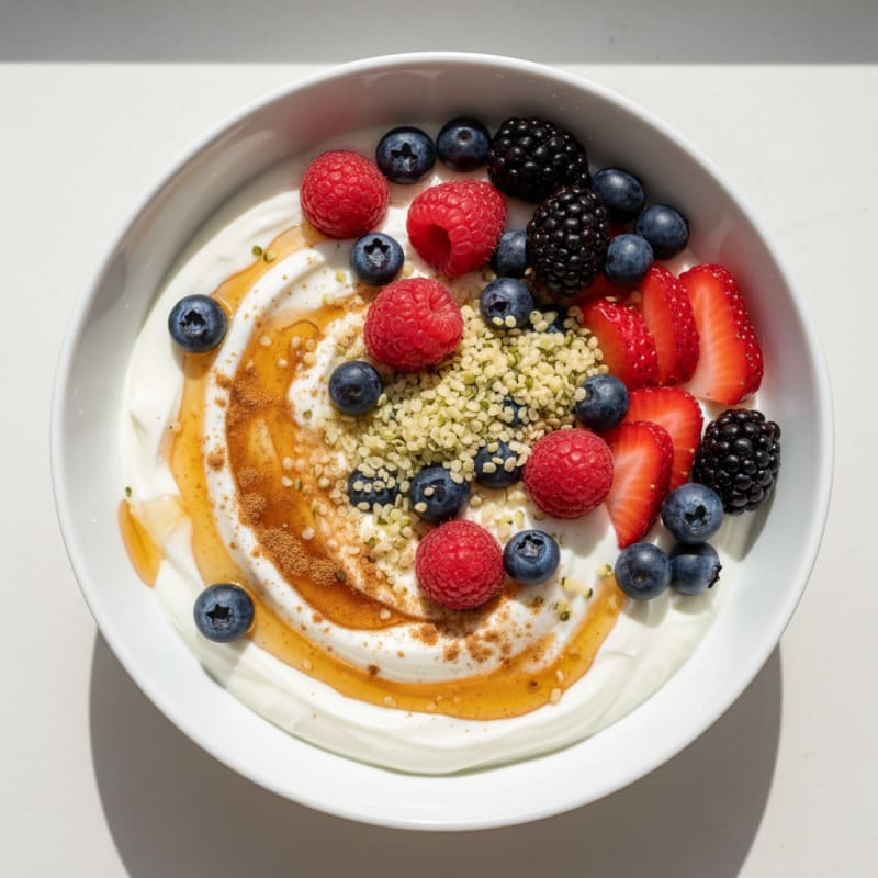 Honey Berry Protein Yogurt Bowl