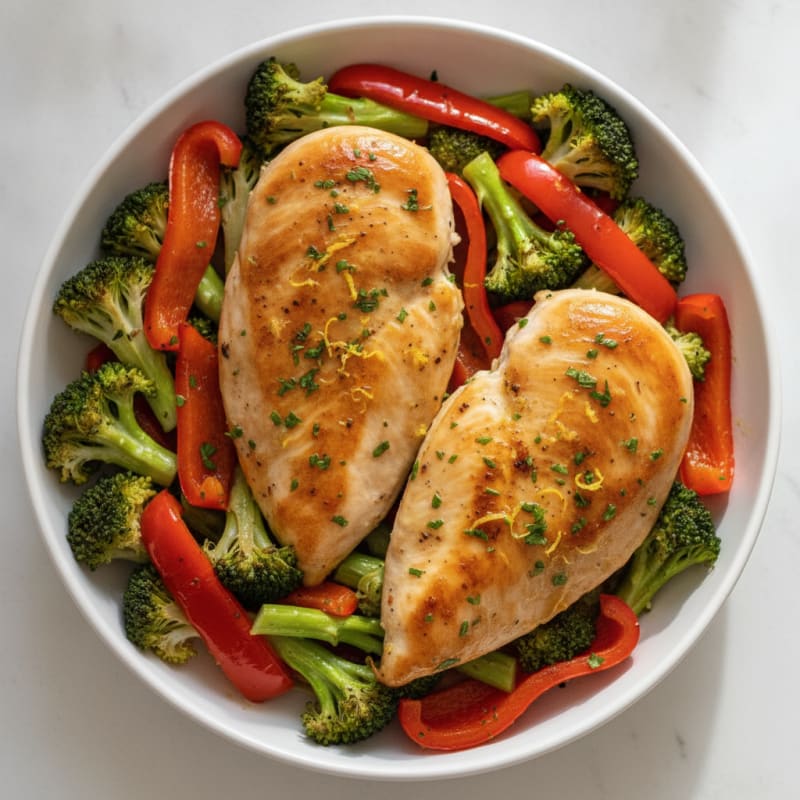Lemon Herb Chicken with Roasted Vegetables