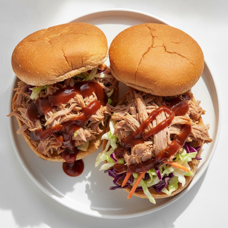 Slow-Cooked BBQ Pulled Pork Sandwiches