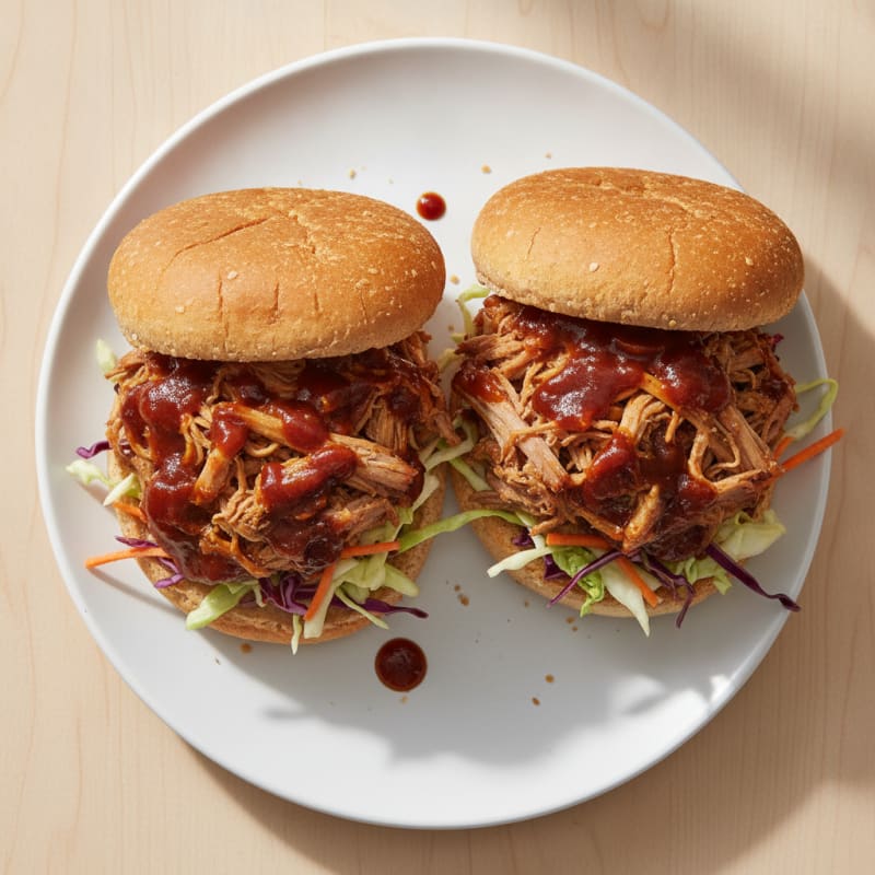 Slow-Cooked BBQ Pulled Pork Sandwiches
