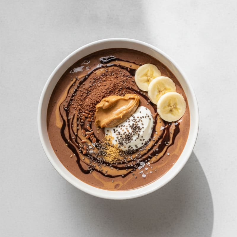 Chocolate Peanut Butter Protein Smoothie