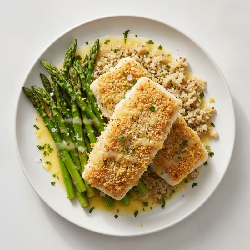 Baked Cod with Lemon-Herb Crumb