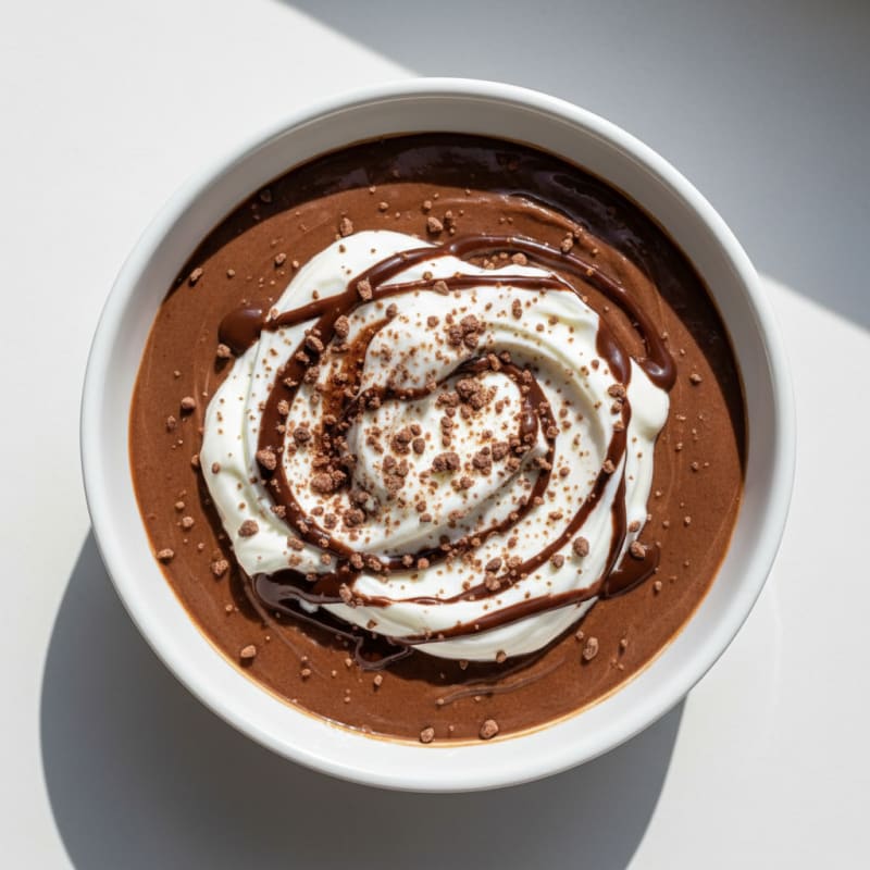 Silky Chocolate Protein Pudding with Greek Yogurt