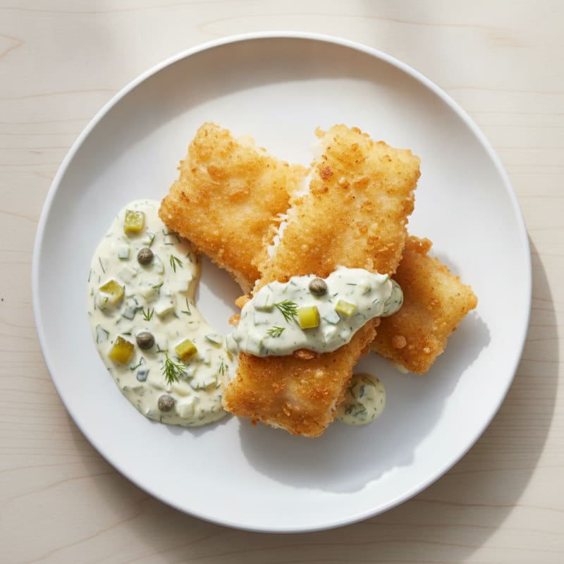 Beer-Battered Cod with Tartar Sauce