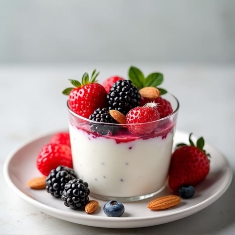 Silky Greek Yogurt Protein Parfait with Berries
