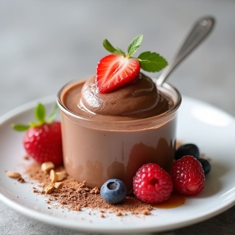 Silky Chocolate Protein Pudding with Greek Yogurt