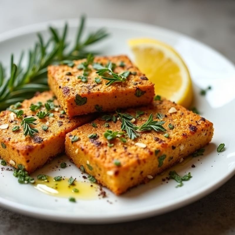 Herb-Crusted Pan-Seared Tofu Steaks