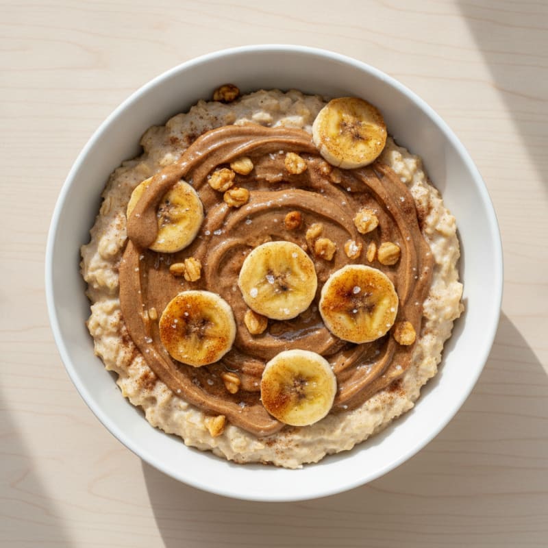 Banana Cinnamon Swirl Oatmeal