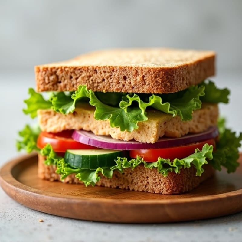 Lean Turkey and Crunchy Veggie Whole Wheat Sandwich