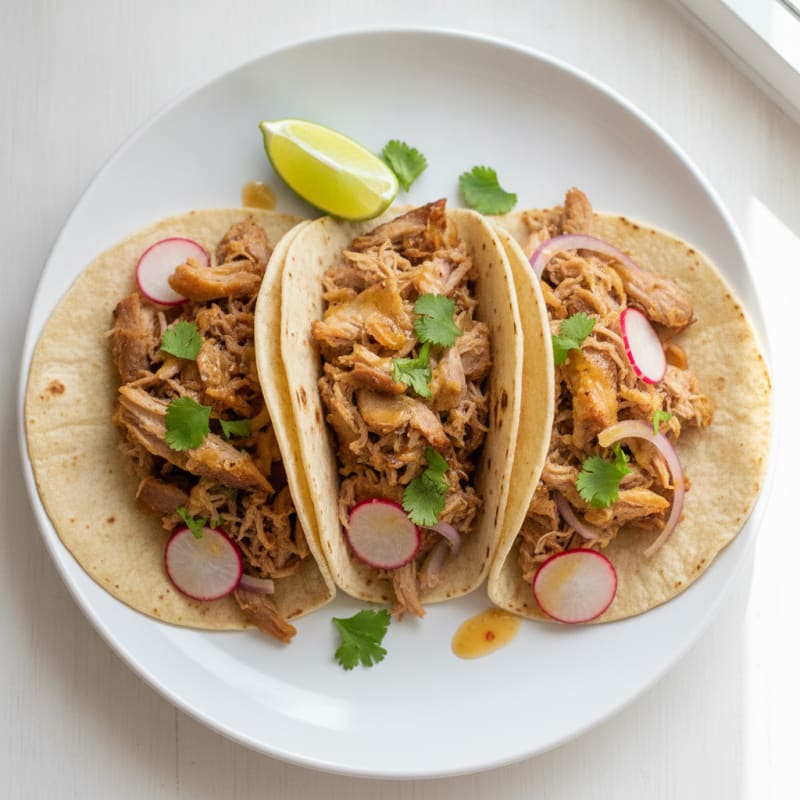 Slow-Cooked Pork Carnitas Tacos