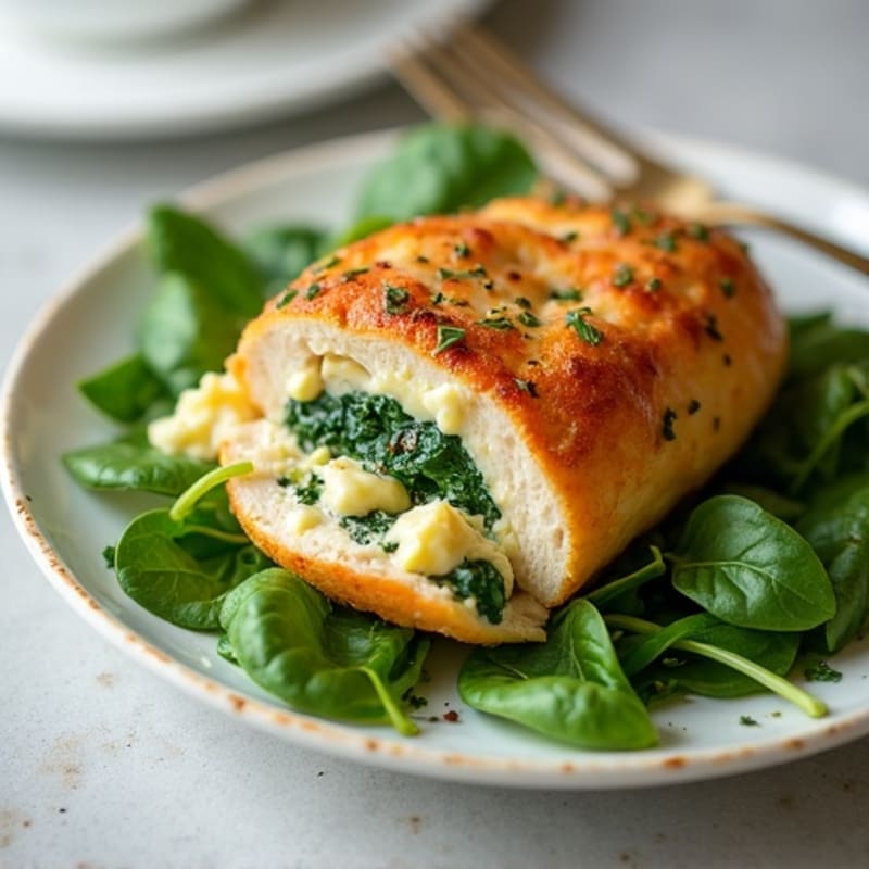 Creamy Spinach Artichoke Stuffed Chicken Breast