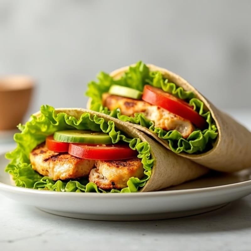 Grilled Chicken and Fresh Veggie Wrap