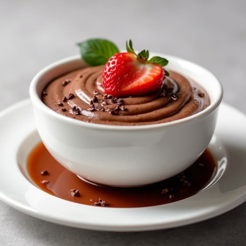 Silky Chocolate Protein Pudding with Greek Yogurt