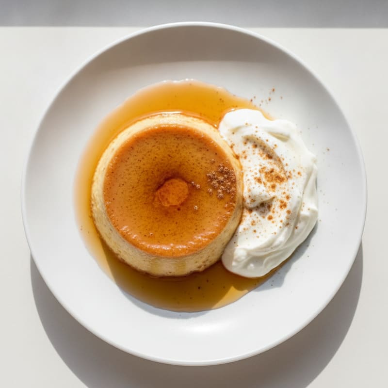 Silky Protein Flan with Greek Yogurt