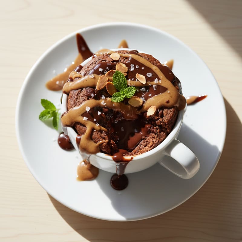 Creamy Chocolate Protein Mug Cake