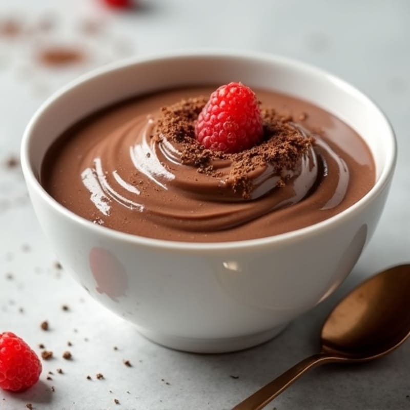 Silky Chocolate Protein Pudding with Greek Yogurt