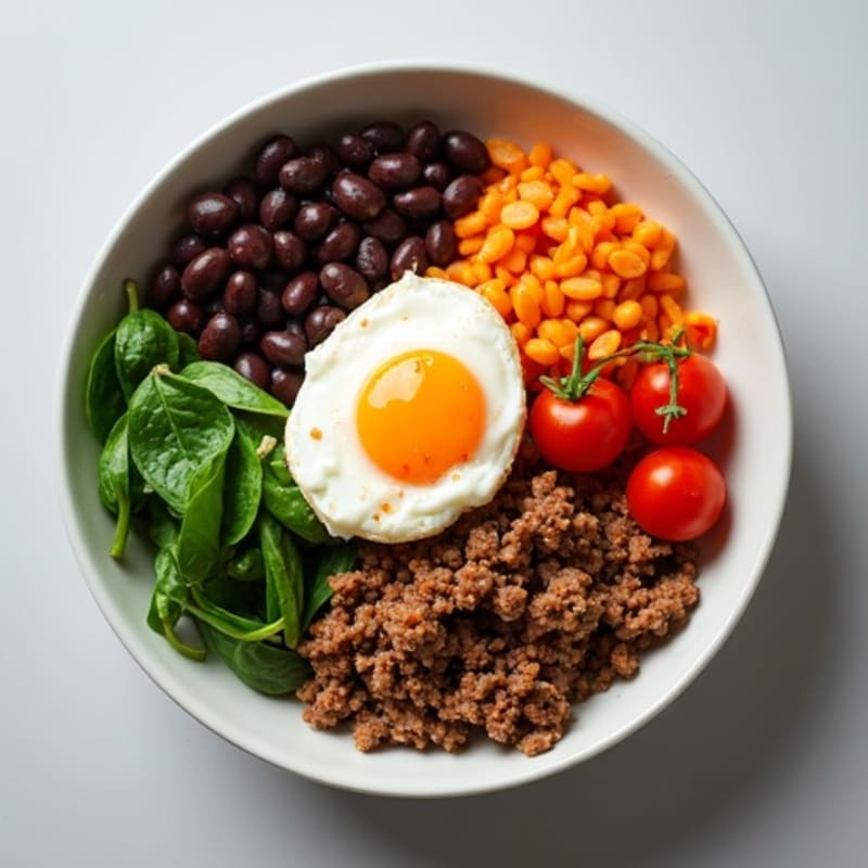 Seasoned Ground Beef Bowl with Special Sauce