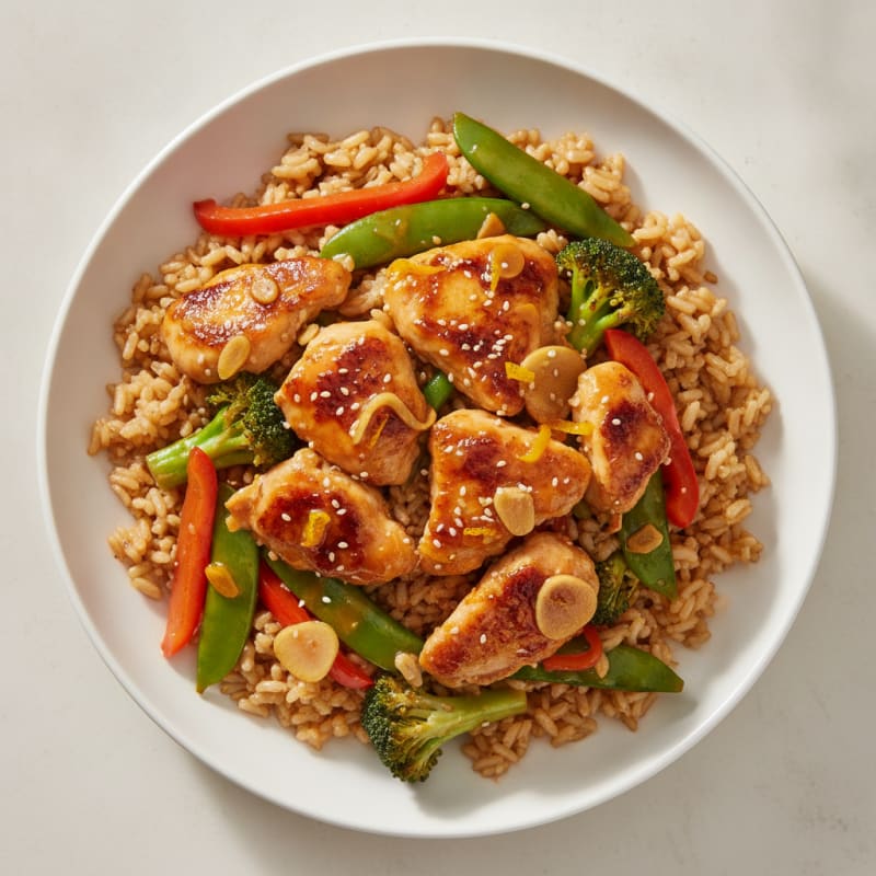 Orange Glazed Chicken Stir-Fry