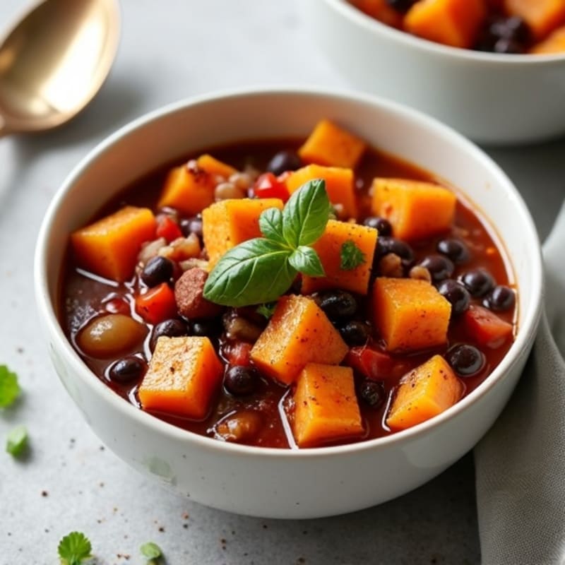 Hearty Black Bean and Sweet Potato Chili