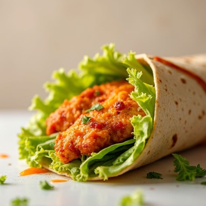 Crispy Buffalo Ranch Chicken Wrap
