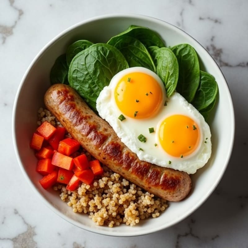 Protein-Packed Spinach and Egg White Breakfast Bowl