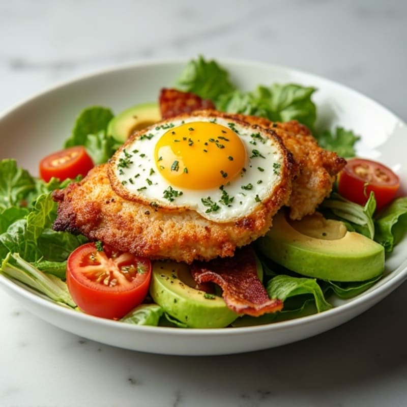 Crispy Chicken Cobb with Fresh Herb Vinaigrette